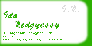 ida medgyessy business card